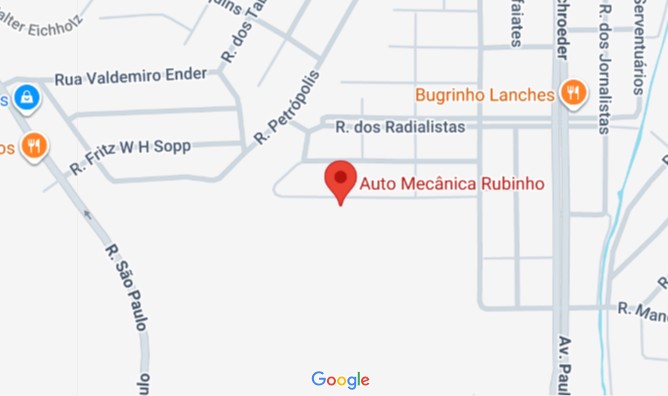 Mapa da localização de Auto Mecânica Rubinho